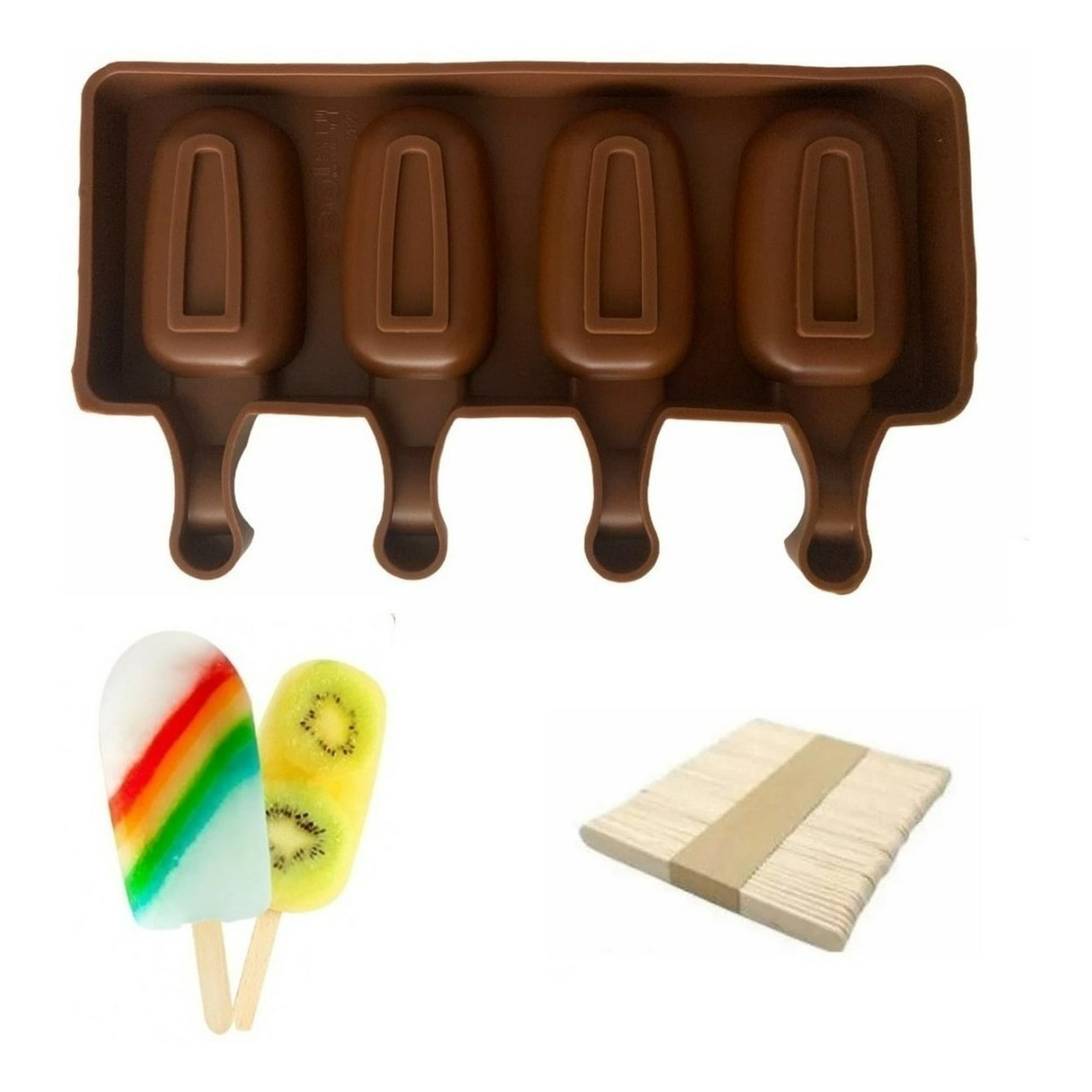 Genérico - Moldes De Silicona Para Helados Molde Paletas Helado Paleta