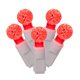 thumbnail image 1 of Cadena de luces LED Vickerman 100 G12, color rojo sobre cable blanco, 1 of 4