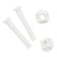 thumbnail image 1 of Tornillos de plástico duraderos para asiento de inodoro Qualihome, repuesto, 1 of 8