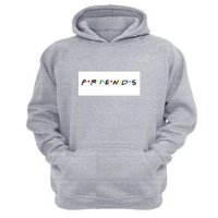 Genérico - Polerón Canguro Friends Gris Claro Talla Xl Unisex