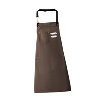 Bothyi - Delantal De Chef Con Pechera, Multiusos, Para Pintor, Artista, Para Jardín, Comercio, Tienda, Color Marrón