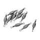 thumbnail image 2 of 10pcs Cobre Rápido Sinker Pesca Swivels Rolling Barrel Swivels Tackle 0.8, 2 of 3