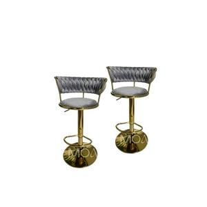 Moad - Pack 2 Taburetes Queen Gris