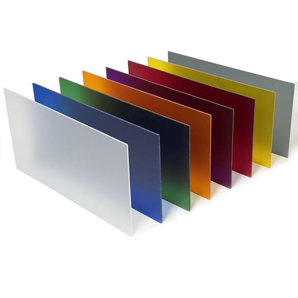 Láminas Acrílicas Esmeriladas Para Manualidades 2 6 Mm 30 X 15 Cm Paquete Variado