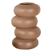 Genérico - Florero Vintage Ceramica Cintura Cafe 16X14X23Cm