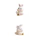thumbnail image 1 of 2 Uds Estatua De Conejo Miniatura Ornamento De Escritorio Escultura Animal Para Dormitorio, 1 of 6