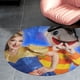 thumbnail image 4 of Bely y Beto Alfombra Redonda de Felpa Coral, Antideslizante, No Desprende Pelusas, Lavable y Duradera para Salón, Dormitorio y Habitación de Niños 60cm, 4 of 6