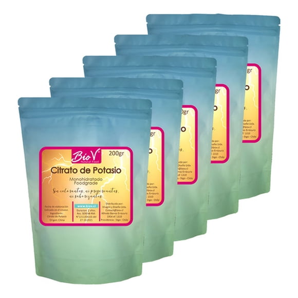 Citrato De Potasio 1kg Monohidratado Gradoalimenticio Bio V Sin Sabor