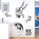 thumbnail image 3 of Pegatina de pared removible grande de astronauta Kiddale, 3 of 7