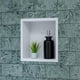 thumbnail image 2 of Hornacina de ducha de la marca ALFI ABNC1212-W de acero inoxidable blanco mate, 2 of 9