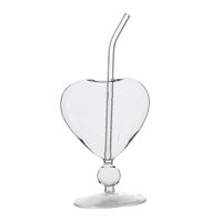 Bothyi - Copa De Cóctel De 300Ml, Copa De Vino Transparente Creativa Con Forma De Corazón 3D Para Vacaciones En Club Ktv