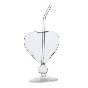 Bothyi - Copa De Cóctel De 300Ml, Copa De Vino Transparente Creativa Con Forma De Corazón 3D Para Vacaciones En Club Ktv