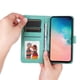 thumbnail image 3 of Funda tipo cartera FOXDOCK para Samsung Galaxy S10E , diseño girasol en relieve, cuero PU, cierre magnético, soporte y tarjetero, 3 of 5