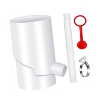 Ioensy - Sistema De Recogida De Agua De Lluvia, Desviador De Bajante Para Jardinería, Paisaje, Patio, 8Cm, Blanco