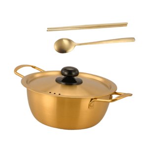 Magideal - Olla Coreana Para Cocinar Ramen, Olla Para Mariscos, Olla Práctica De Calentamiento Rápido Para Fideos Instantáneos Coreanos, Olla Para Sopa De Kimchi 22 Cm