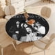 thumbnail image 4 of Fleetwood Mac theme Fitted Round Tablecloths Elastic Edged Table Covers Waterproof Table Cloth For Kitchen Holiday Party Tables Decor 150cm, 4 of 6