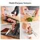 thumbnail image 3 of Tijeras de cocina de acero inoxidable tijeras de metal forjado de acero completo para alimentos, tijeras de cocinero profesional corte de hueso de carne tijeras de pizza utensilios de cocina, 3 of 3