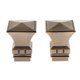 thumbnail image 1 of 2pcs Cortina Rod Termina La Cabeza De La Poleta De La Cortina Para DIA. Torre Cuadrada De La Barra De 28 Mm # Bronce, 1 of 3