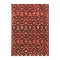 Paperblanks - Libreta Red Velvet Midi Lineas Tapa Flexible