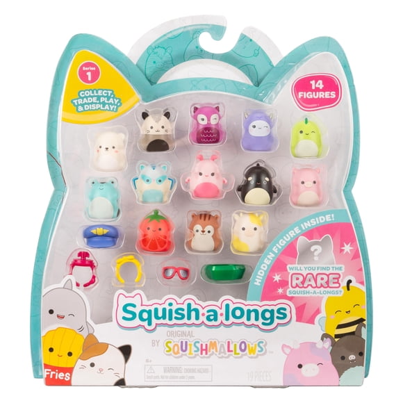 Mini-Squish Squish-a-Longs, paquete de 14 unidades con accesorios y guía