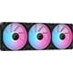 thumbnail image 1 of Ventilador Corsair iCUE LINK LX120 RGB 120 mm, paquete triple, negro, 1 of 3