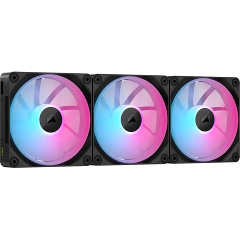 Ventilador Corsair Icue Link Lx120 Rgb 120 Mm, Paquete Triple, Negro