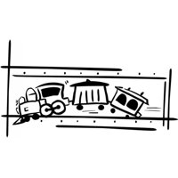 Rienda Libre Graphics - Decomural Train Nursery Ws-17747