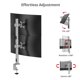 thumbnail image 5 of Soporte Vertical Dual para Monitores SIIG 33‑38" 12 kg, 5 of 9