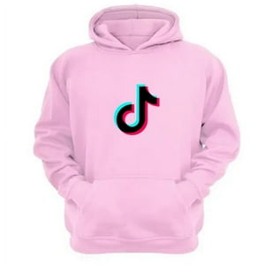 Genérico - Poleron Canguro Tik Tok Rosa Talla M Unisex