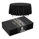 thumbnail image 1 of Mantel redondo Exquisite 213 cm, paquete de 6, negro, 1 of 7