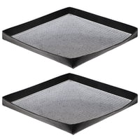 Xusx111 - Cesta De Malla De Parrilla De Barbacoa 2 Piezas (12X12"") - Cesta Reutilizable Antiadherente De Resistencia Pesada Para Cocina En Interiores Y Parrilla De Barbacoa Al Aire Libre - Lados Eleva