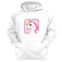 Genérico - Polerón Canguro Unicornio Blanco Talla Xl Unisex