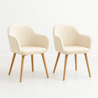 Klik Muebles - Pack De 2 Butacas Sitiales Poltronas Diamante Terciopelo - Beige