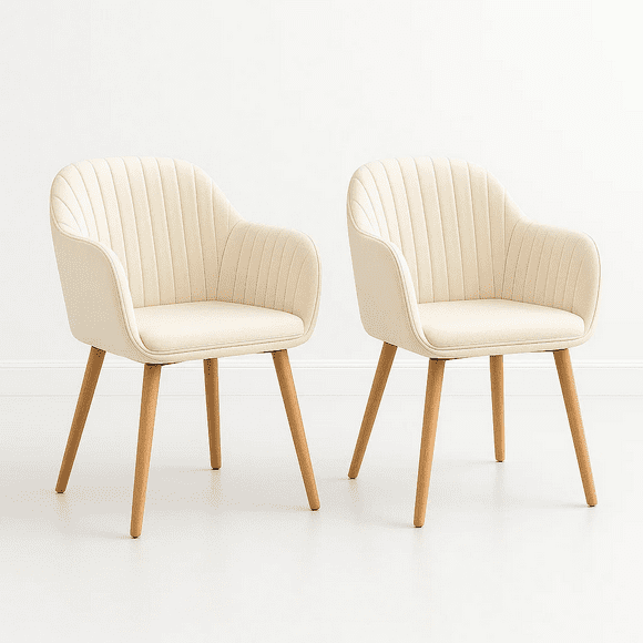 Pack de 2 Butacas Sitiales Poltronas Diamante Terciopelo - Beige