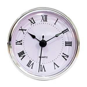 Magideal - Inserto De Reloj De 3-1/8 Pulgadas (80 Mm), Funciona Con , Diámetro De 3,0 Pulgadas (76 Mm), Decoración De Agujeros Para Oficina, Sala De Estar Y Romano De Borde Argentino