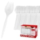 thumbnail image 1 of Tenedores de plástico desechables Stock Your Home (paquete de 50), 1 of 7