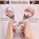 thumbnail image 3 of Paquete de 10 Bolas Transparentes Rellenables, Bolas de Plástico Colgantes de 2.8 Pulgadas para Decoración y Manualidades, 3 of 7
