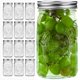 thumbnail image 1 of Mason Jars Eleganttime, boca ancha, 946 ml, con tapas y correas, 12 unidades, 1 of 7