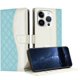 thumbnail image 1 of Funda Tipo Cartera Acolchada para iPhone 16 Pro Max con Bloqueo RFID Ranuras y Correa Verde, 1 of 5