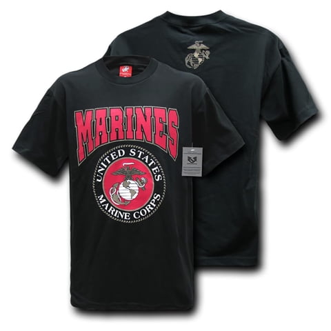 Camiseta Rapid Dominance Marines Classic Military Negra