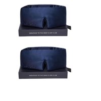 Drowsy - Set De Mascarillas De Seda Para Dormir, Acolchadas, Que Abrazan La Cara, Color Azul