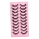 thumbnail image 1 of 10 Pares De Pestañas Rusas DD Curl Curly Eye Lashes Hecho A Mano F, 1 of 3