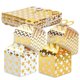 thumbnail image 1 of Cajas de regalo mini BEST PAPER GREETINGS 9,5 × 8 × 9,5 cm doradas – Pack de 36, 1 of 8