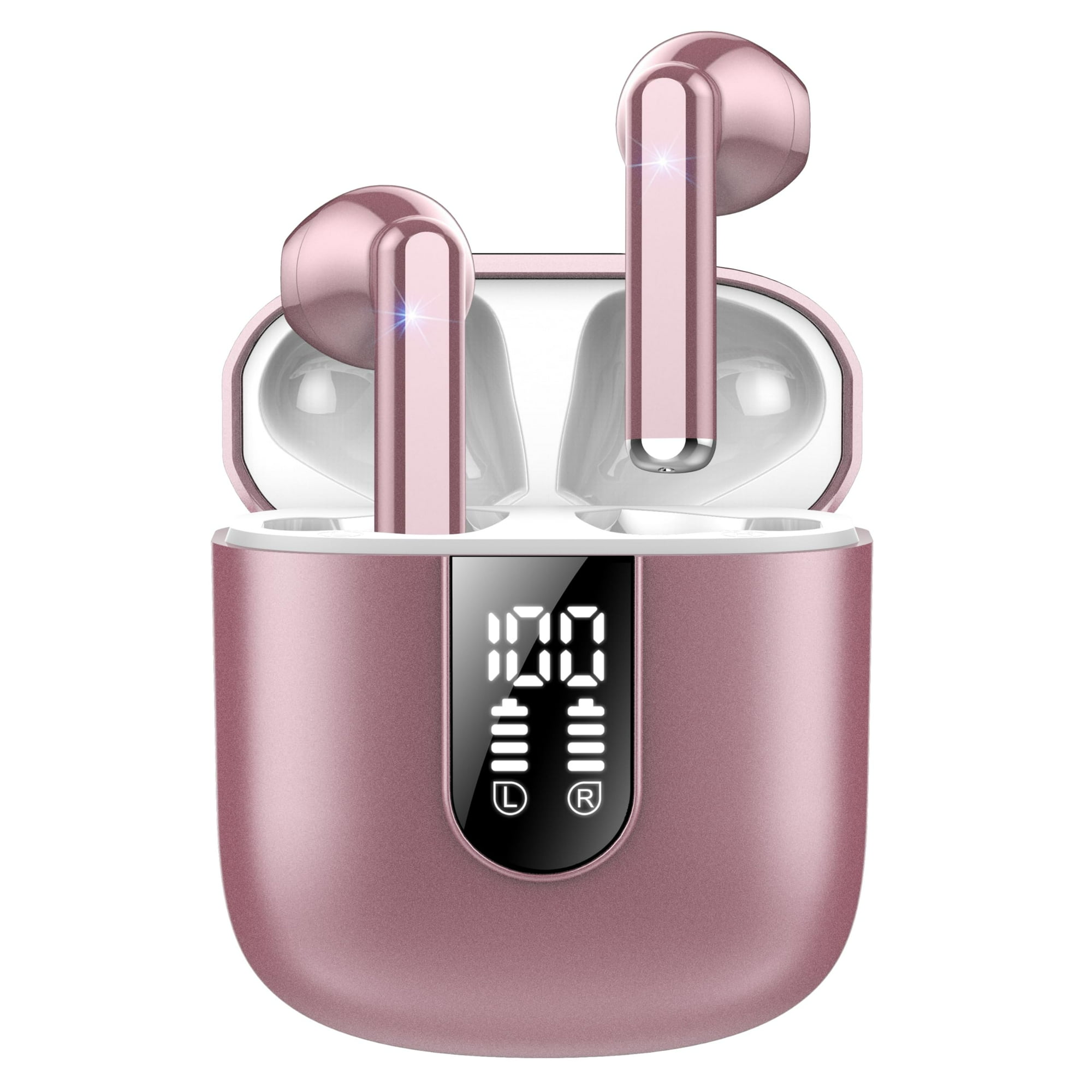 Auriculares Inalámbricos Jesebang 2024 Bluetooth 5.3 Con Micrófono 30h Rose