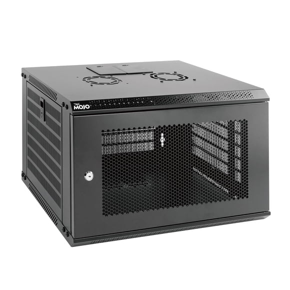 Armario de red para montaje en pared Tecmojo, 6 U/450 mm de profundidad