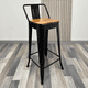 thumbnail image 5 of Pack 4 Taburetes Tolix Asiento De Madera 64cm - Negro, 5 of 7