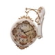 thumbnail image 4 of Reloj De Pared De Doble Cara, Silencioso, Estilo Rústico, Decorativo, Para Villa, Porche, Bar, Color Blanco., 4 of 5