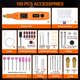 thumbnail image 4 of Kit de herramientas giratorias GOXAWEE Mini inalámbrico de 105 piezas con USB de 5 velocidades, 4 of 7