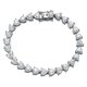 thumbnail image 1 of Pulseras de Tenis de Moissanita de 5x5 Mm para Mujer Color D VVS1 Corazón Pulsera de Tenis Chapada en Plata Esterlina 925 Oro Blanco de 18K Joyería para Mujer Pulseras 16-23 Cm, 1 of 8
