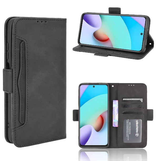 Funda Cartera Magnética para Xiaomi Redmi 10 4G- Tarjetero Desmontable, Cuero PU, Soporte
